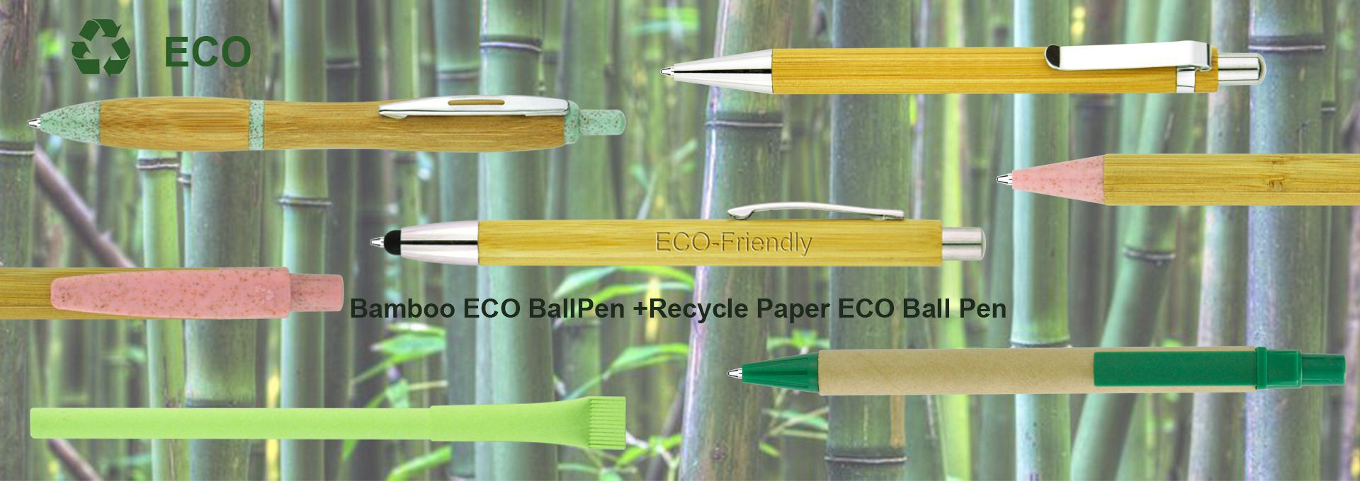 Bamboo eco pens
